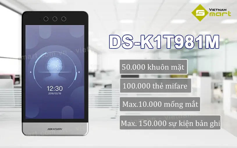 Giới thiệu về máy chấm công nhận diện mống mắt DS-K1T981M