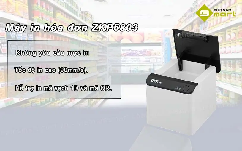Giới thiệu máy in hóa đơn nhiệt ZKP5803