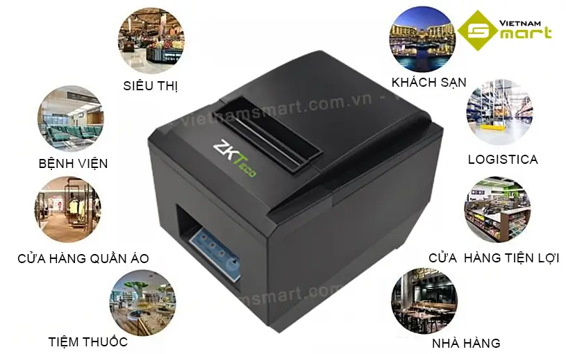 Máy in hóa đơn ZKP8005 ứng dụng phổ biến