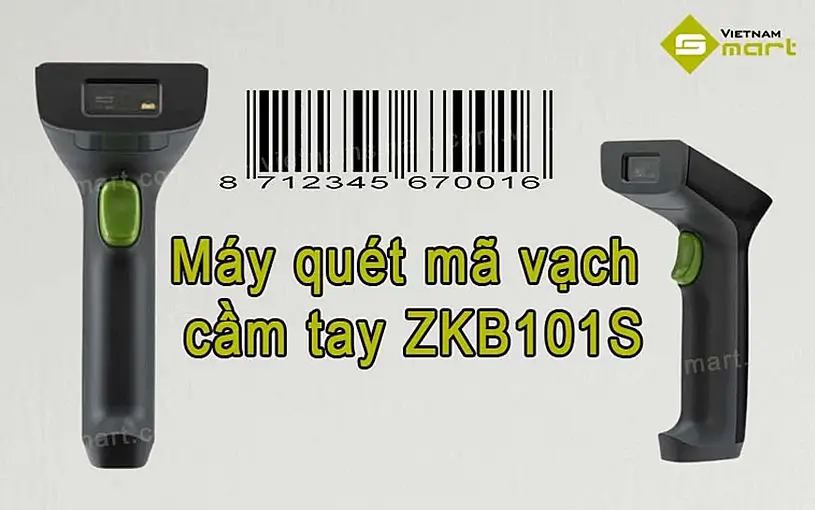 Giới thiệu về máy quét mã vạch ZKTeco ZKB101S