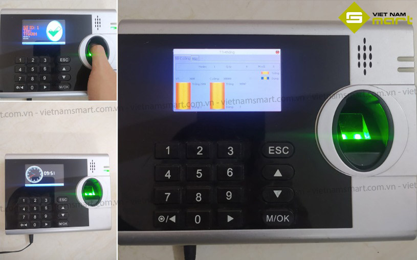 Máy chấm công vân tay Ronald Jack 3000TC Một số hình ảnh khác của máy chấm công Ronald Jack 3000TC