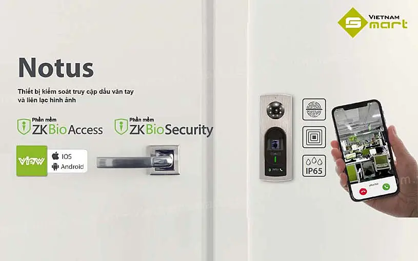 Giới thiệu về thiết bị kiểm soát truy cập vân tay ZKTeco Notus