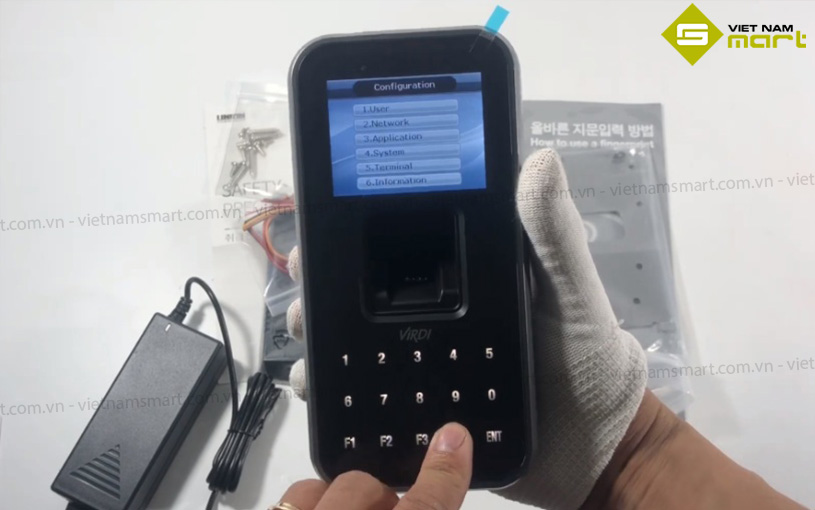 Máy chấm công vân tay Virdi AC-5000 IK RF AC-5000 IK RF có thiết kế nhỏ gọn