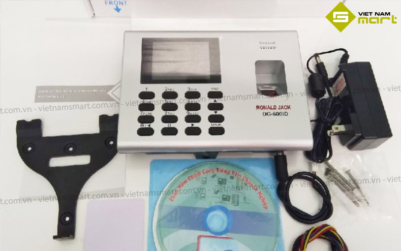 Máy chấm công vân tay Ronald Jack DG600BID Trọn bộ máy chấm công RJ DG600BID