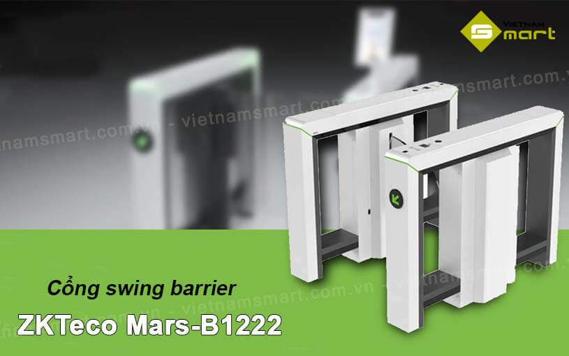 Mô tả về cổng swing barrier ZKTeco Mars-B1222