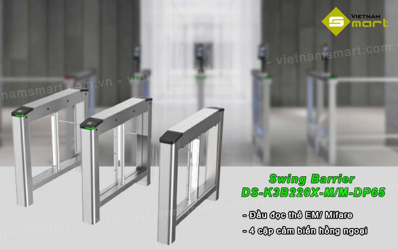 Giới thiệu về Cổng Swing Barrier DS-K3B220X-M/M-Dp65