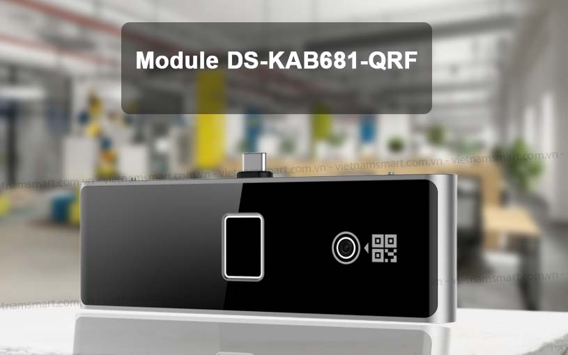 Module đọc vân tay và mã QR DS-KAB681-QRF cho máy chấm công khuôn mặt DS-K1T681
