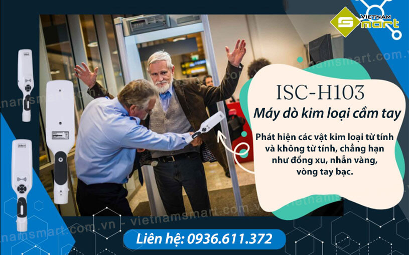 Giới thiệu về máy dò kim loại cầm tay Dahua ISC-H103