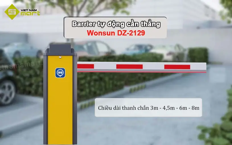 Barrier tự động cao cấp Wonsun DZ-2129 barrier tự động cần thẳng DZ-2129