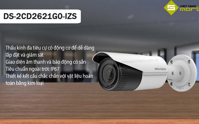 Camera IP 2MP DS-2CD2621G0-IZS