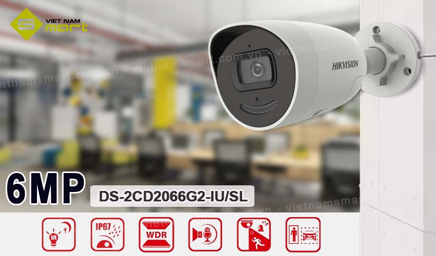 Camera IP hồng ngoại Hikvision DS-2CD2066G2-IU/SL