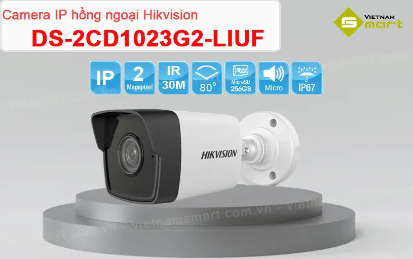 Giới thiệu về camera IP hồng ngoại Hikvision DS-2CD1023G0-IUF