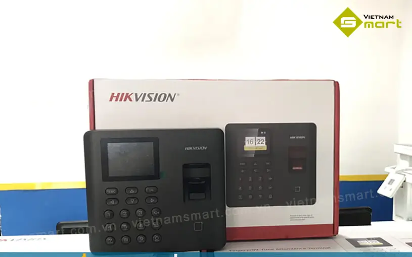 Máy chấm công vân tay Hikvision DS-K1A802AEF Máy chấm công vân tay Hikvision DS-K1A802AEF