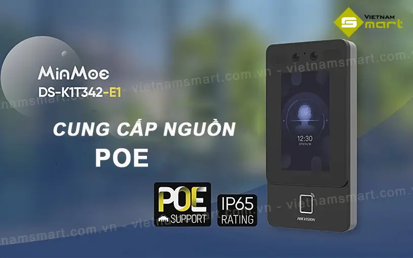 Máy chấm công nhận diện bằng khuôn mặt DS-K1T342DX/E1