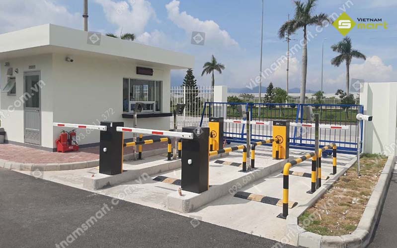 Tổng hợp các dự án lắp đặt cổng Barie chất lượng cao của VietnamSmart Lắp đạt barie tại công ty Ojitext Vĩnh Phúc (1)