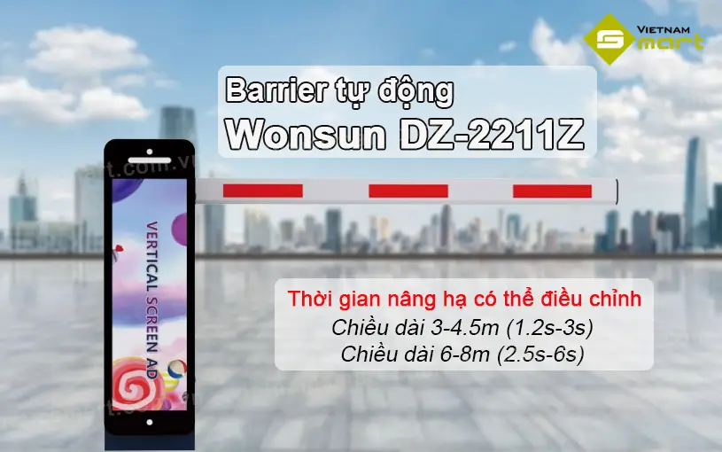 Giới thiệu về barrier tự động Wonsun DZ-2211Z