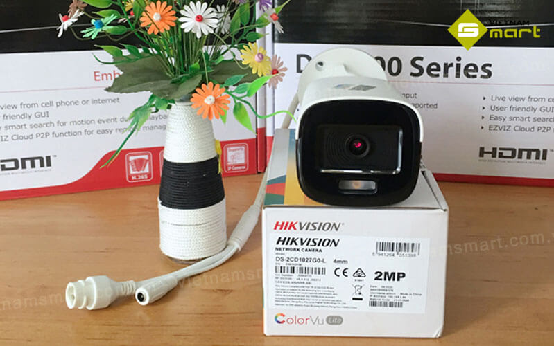 Camera Bullet IP 2MP Colorvu Lite Hikvision DS 2CD1027G0 L   Gioi Thieu Camera Ip Ds 2cd1027g0 L 1 