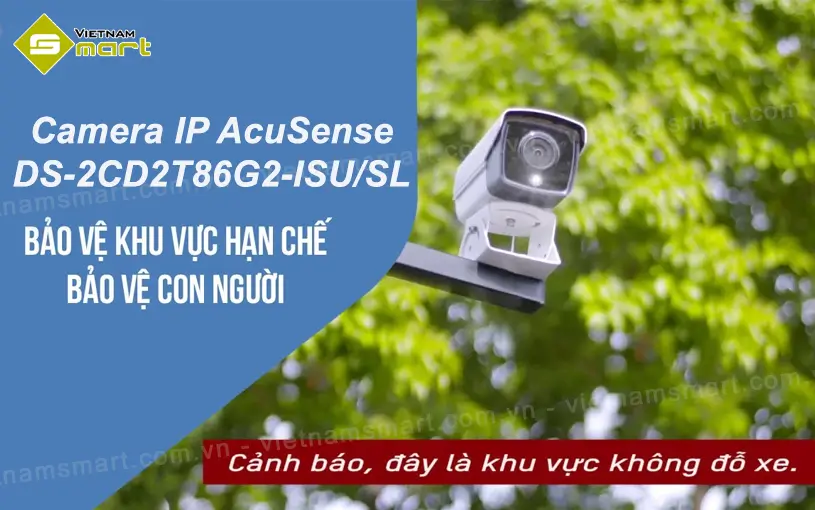 Camera IP AcuSense Hikvision DS-2CD2T86G2-ISU/SL Hikvision DS-2CD2T86G2-ISU/SL
