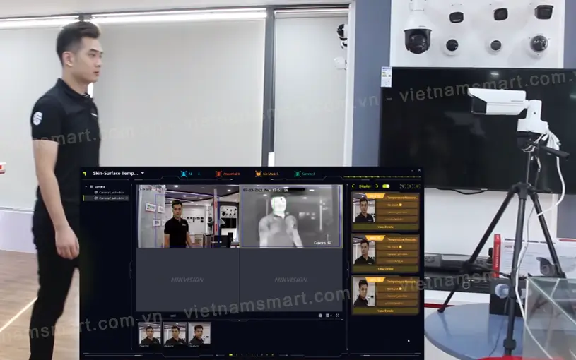 Camera đo thân nhiệt từ xa bằng hồng ngoại Hikvision DS-2TD2617-10/PA Hikvision DS-2TD2617-10/PA