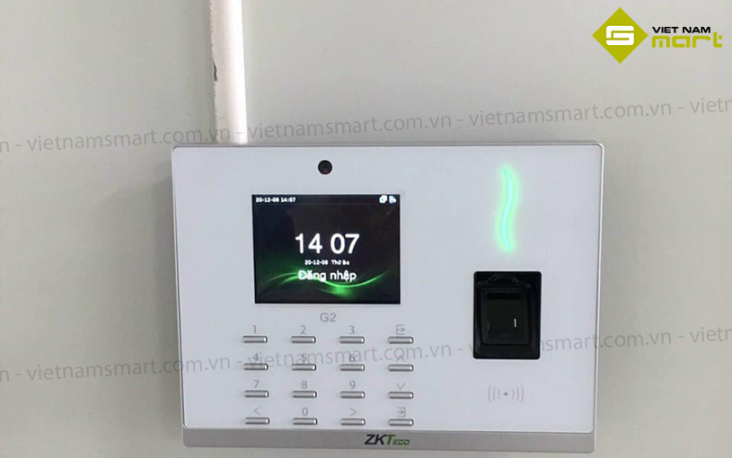 Máy chấm công vân tay thẻ ZKTeco G2 Hình ảnh thực tế của máy chấm công vân tay thẻ ZKTeco G2