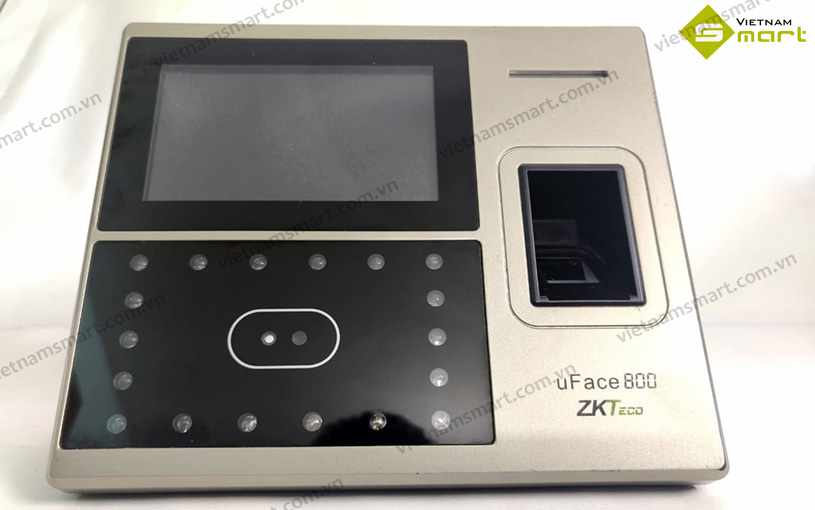 Máy chấm công khuôn mặt và vân tay ZKTeco uFACE800 Hình ảnh thực tế của model ZKTeco Uface800
