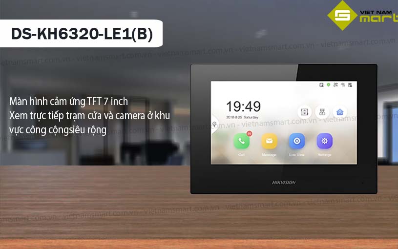Màn hình chuông cửa Hikvision DS-KH6320-LE1(B) Màn hình chuông cửa Hikvision DS-KH6320-LE1(B)
