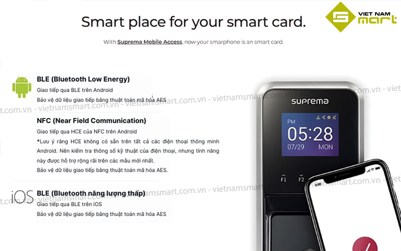Suprema FaceLite tích hợp SmartCard