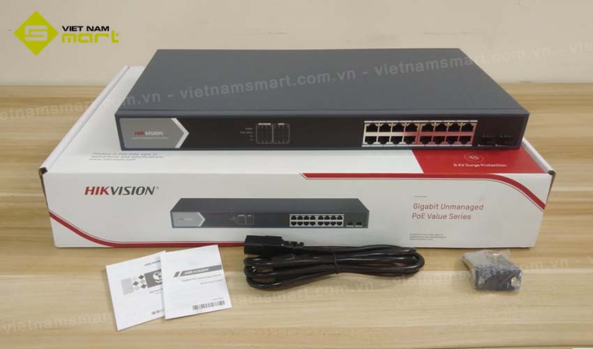 Switch mạng Hikvision DS-3E0518P-E/M Switch mạng Hikvision DS-3E0518P-E/M