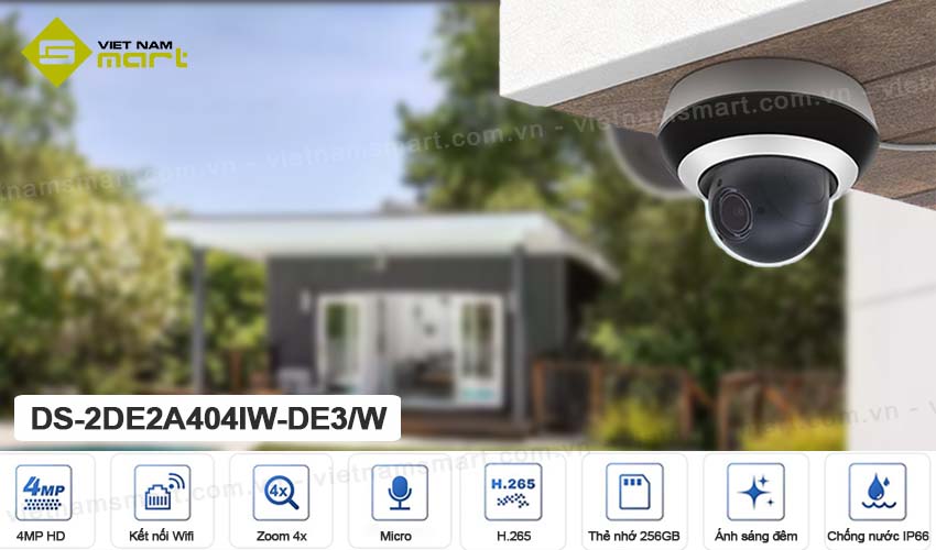 Camera IP Speed Dome Hikvison DS-2DE2A404IW-DE3/W