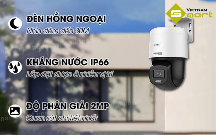 Giới thiệu camera hình vòm IP Speed Dome Hikvison DS-2DE2C200SCG-E