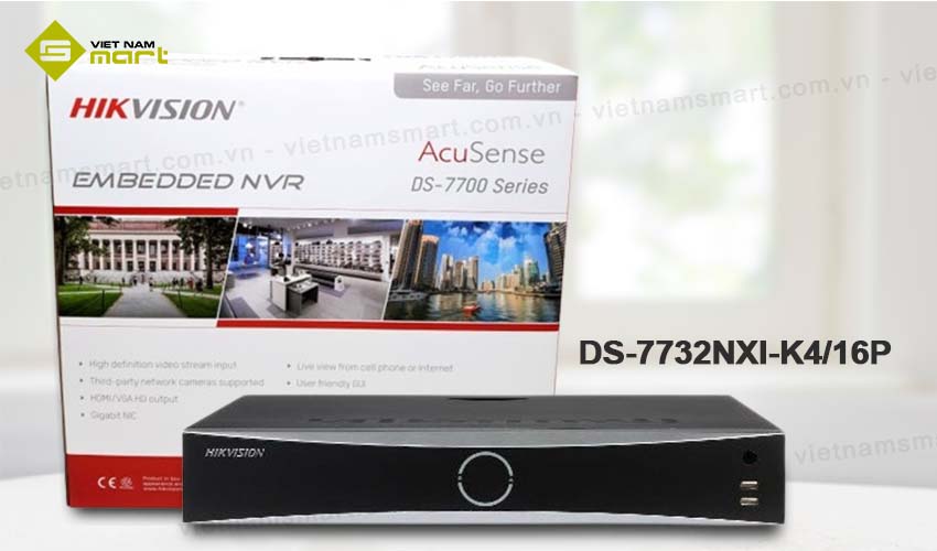 Đầu ghi hình Hikvision DS-7732NXI-K4/16P Đầu ghi hình Hikvision DS-7732NXI-K4/16P
