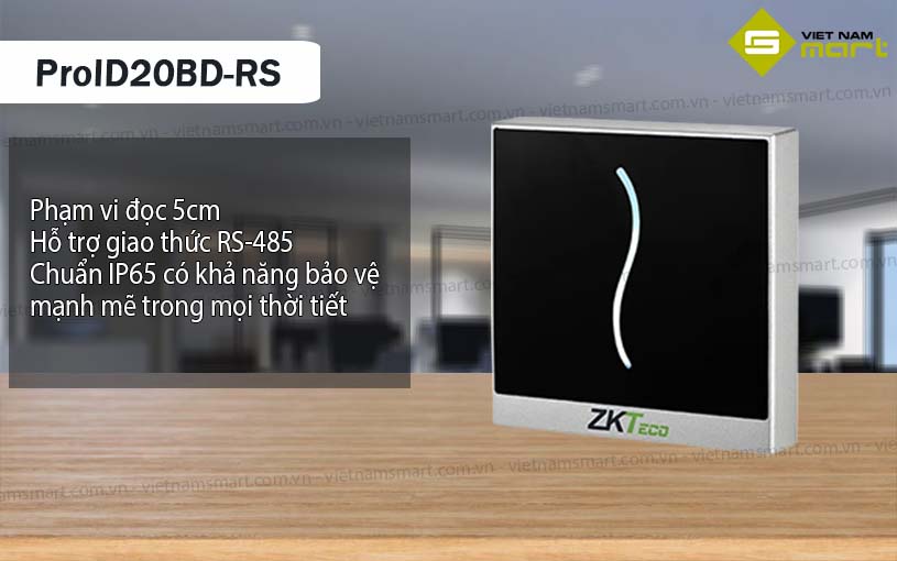 Đầu đọc thẻ cảm ứng ZKTeco ProID20BD-RS