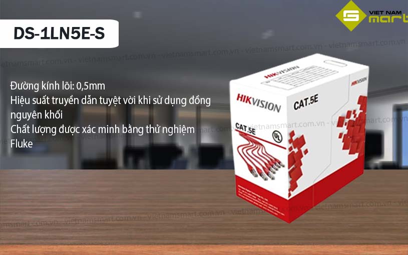Cáp mạng chuyện dụng Hikvision DS-1LN5E-S