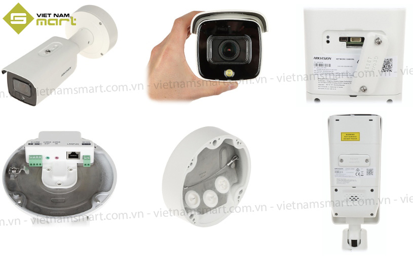 Camera IP AcuSense Hikvision DS-2CD2646G2-IZSU/SL Chi tiết các bộ phận của camera Hikvision IP DS-2CD2646G2-IZSU/SL