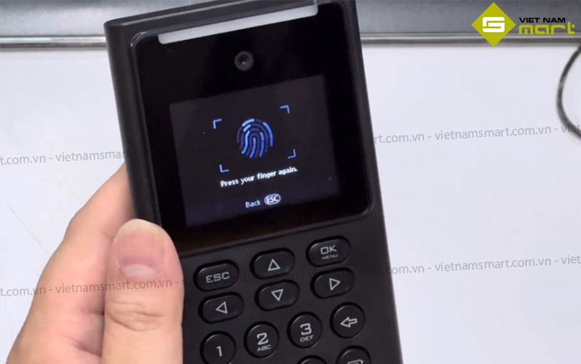 Máy chấm công khuôn mặt Hikvision DS-K1T321EFWX DS-K1T321EFWX xác minh vân tay nhanh chóng