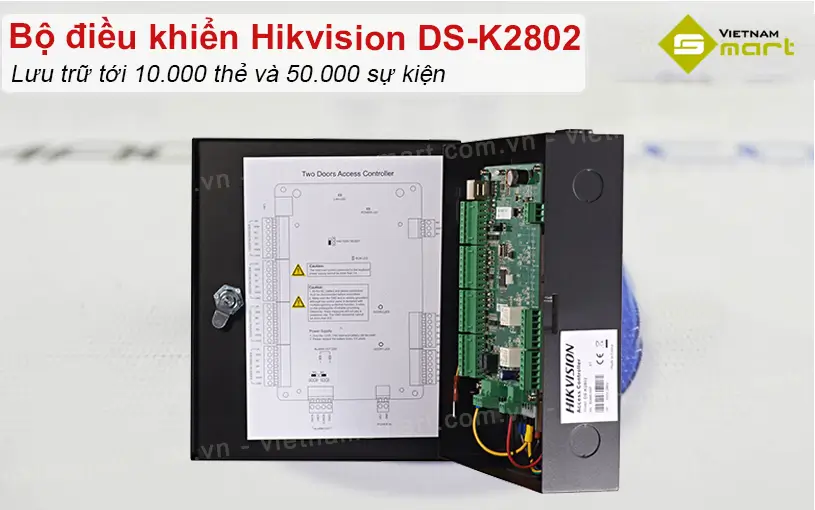 Bộ kiểm soát ra vào 2 cửa Hikvision DS-K2802 Giới thiệu bộ kiểm soát ra vào 2 cửa Hikvision DS-K2802