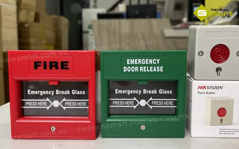Nút nhấn khẩn cấp Hikvision DS-K7PEB Giải pháp hiện đại sử dụng nút bấm khẩn cấp DS-K7PEB cho hệ thống kiểm soát cửa