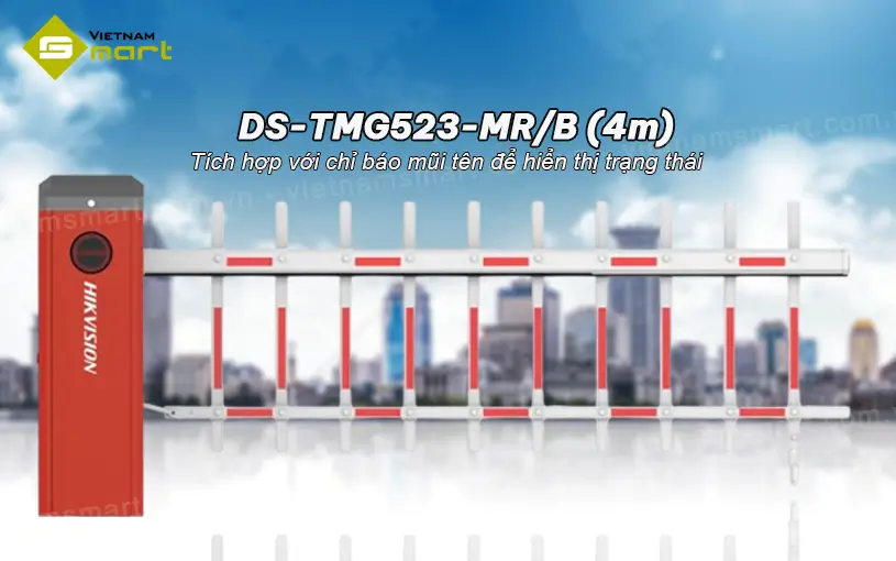 Barrier hàng rào Hikvision DS-TMG523-MR/B (4m) Barrier tự động DS-TMG523-MR/B (4m) phiên bảo hàng rào