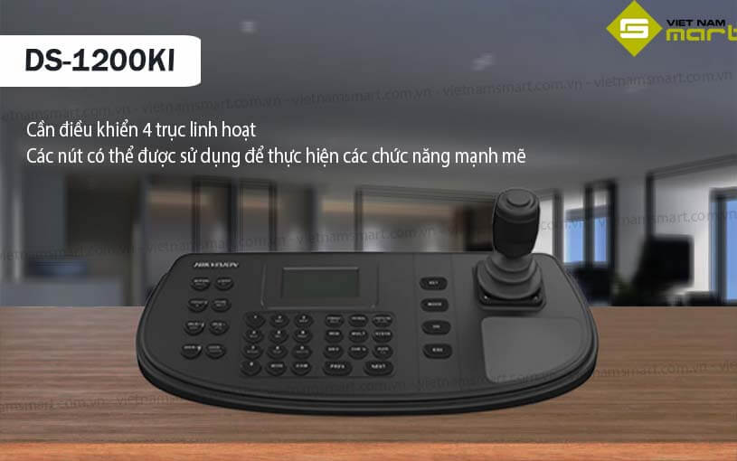 Bàn điều khiển Camera IP Speed Dome Hikvision DS-1200KI Model Hikvision DS-1200KI có cần 4 trục linh hoạt