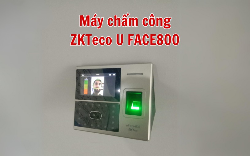 Máy chấm công khuôn mặt và vân tay ZKTeco uFACE800 Thiết kế của máy chấm công khuôn mặt ZKTeco U FACE800 nhỏ gọn