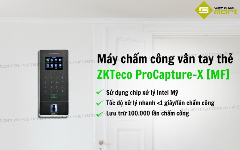 Giới thiệu máy chấm công ZKTeco Procapture-X MF