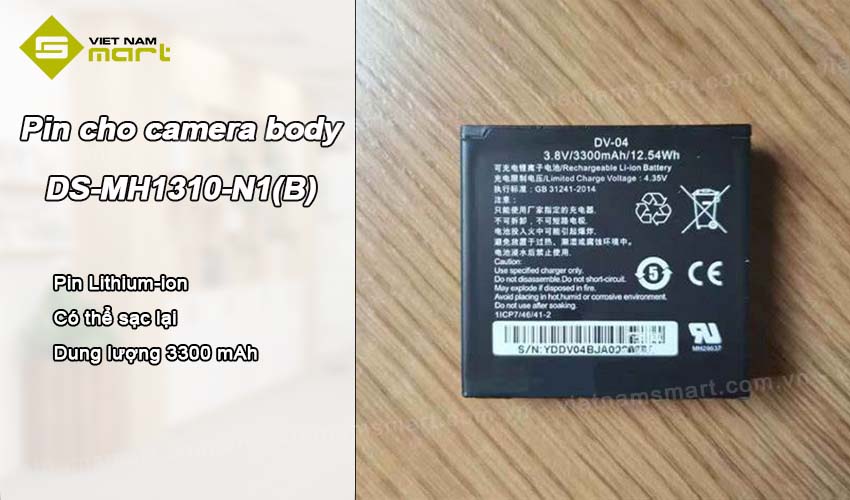 Pin cho camera body Hikvision DS-MH1310-N1(B)