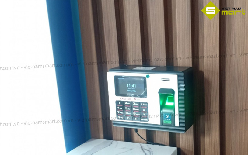 Máy chấm công vân tay Ronald Jack X938C Có thể lắp đặt máy chấm công dấu vân tay X938-C ở nhiều khu vực