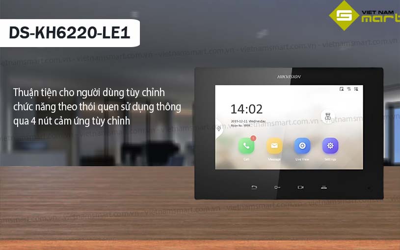 Màn hình chuông cửa Hikvision DS-KH6220-LE1 Màn hình chuông cửa Hikvision DS-KH6220-LE1