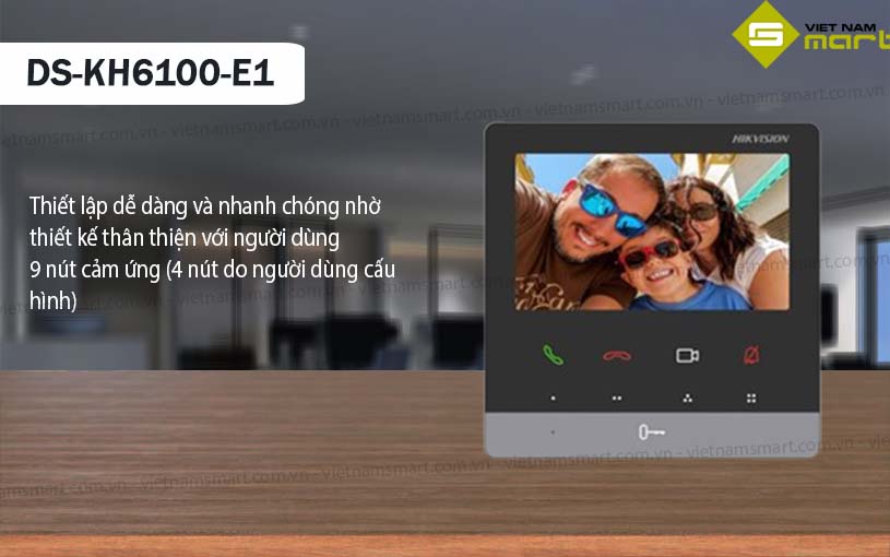 Màn hình chuông cửa Hikvision DS-KH6100-E1 Màn hình chuông cửa Hikvision DS-KH6100-E1