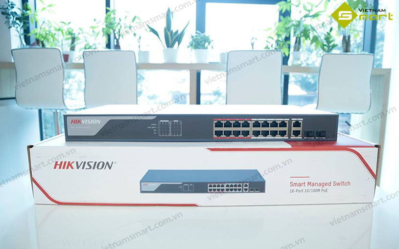 Switch mạng Hikvision DS-3E1309P-EI Mở hộp switch 8 cổng Hikvision DS-3E1309P-EI