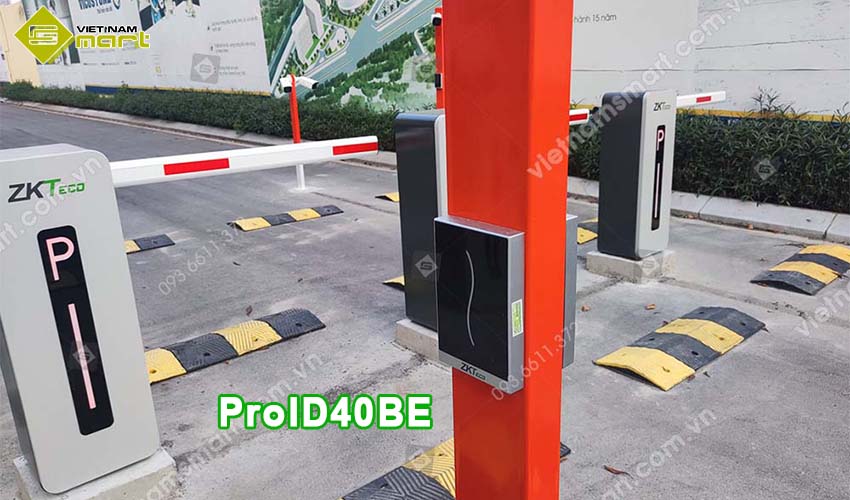 Hình ảnh lắp đặt đầu đọc thẻ cảm ứng ZKTeco ProID40BE 