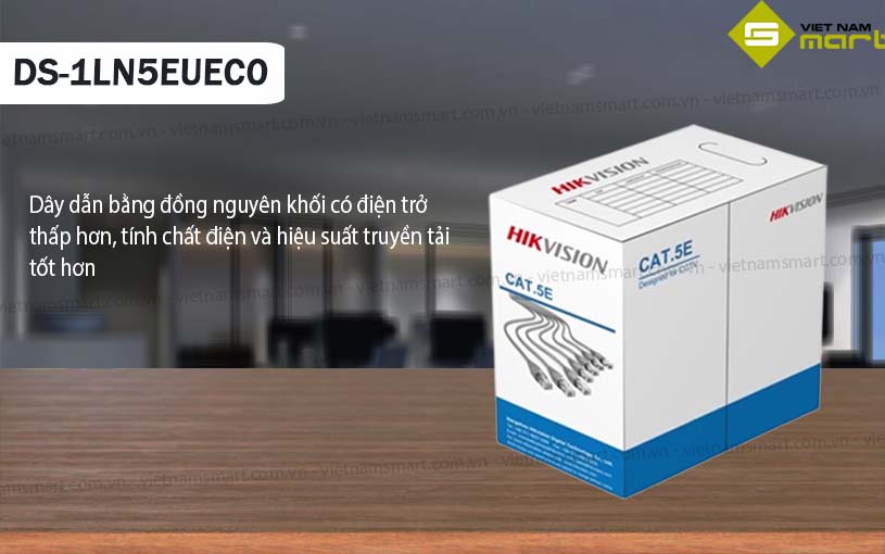 Cáp mạng chuyên dụng Hikvision DS-1LN5EUEC0 Cáp mạng chuyên dụng Hikvision DS-1LN5EUEC0