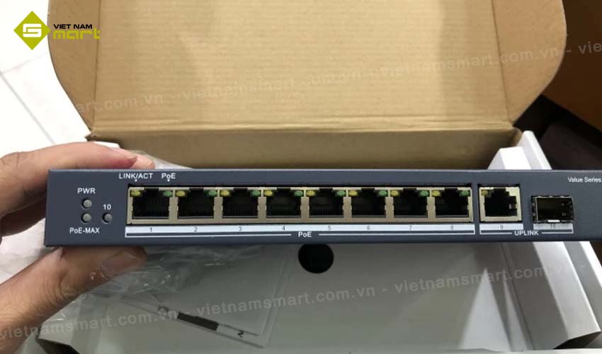 Switch M Ng 8 C Ng PoE Hikvision DS 3E0510P E M   Switch Mang Hikvision Ds 3e0510p E M 