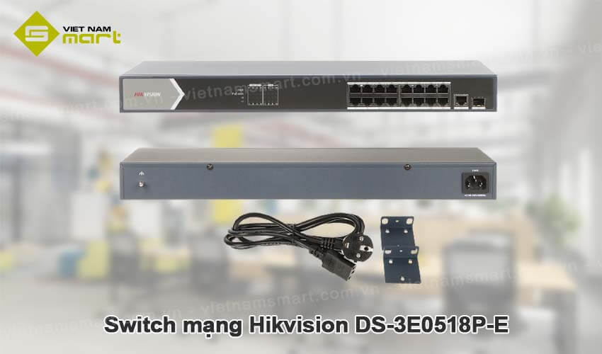 Switch mạng Hikvision DS-3E0518P-E